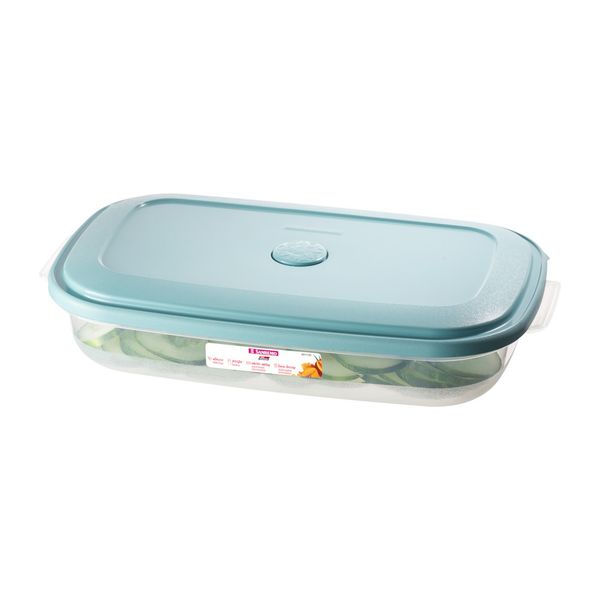 Foto do produto POTE RETANG. M PLÁSTICO SANREMO 1,45L | CONTENEDOR DE ALIMENTOS PLÁSTICO RECTANGULAR MEDIANO SANREMO | BX RECTANG. PLASTIC FOOD CONTAINER MEDIUM