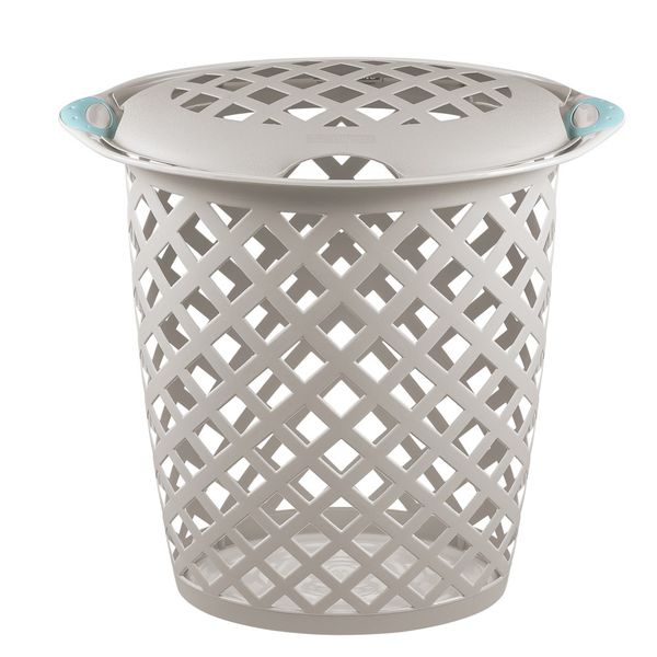 Foto do produto CESTO ROUPAS PLÁSTICO SANREMO 46,5L | CANASTO DE ROPAS PLÁSTICO SANREMO 46,5L | SANREMO PLASTIC LAUNDRY HAMPER 12GAL