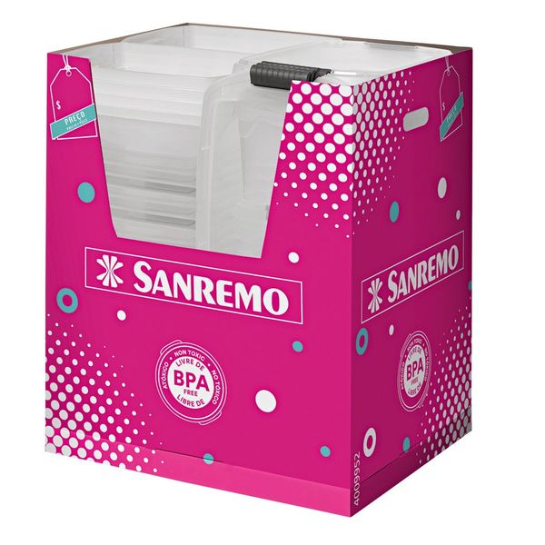 Foto do produto ORGANIZADOR PLASTICO SANREMO 6L 80UN