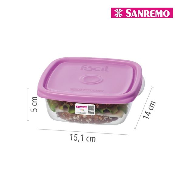 Foto do produto CONJ. L5P4 POTES PLÁSTICO SANREMO 530ML | CONJ. C5P4 CONTENEDORES PLÁSTICO SANREMO 530ML | SANREMO PLASTIC CONTAINER  L5P4 SET 17.9FL OZ