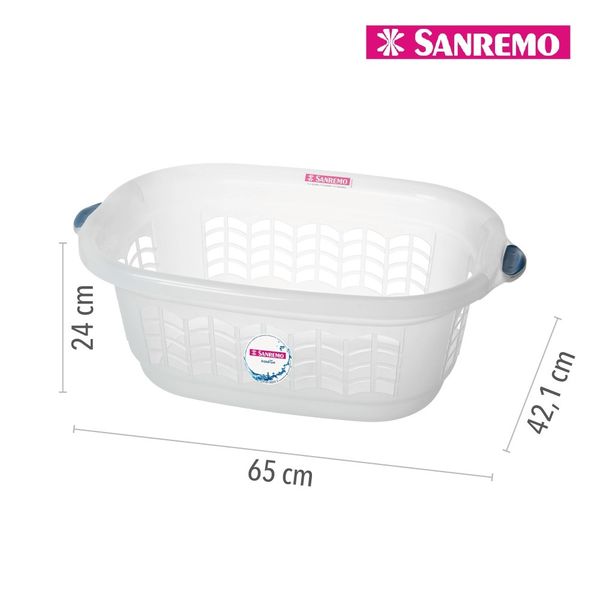 Foto do produto CESTO PLÁSTICO SANREMO 32L | CANASTO PLÁSTICO SANREMO 32L | SANREMO PLASTIC BASKET 8.4GAL