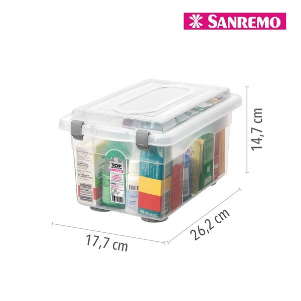 Foto do produto ORGANIZADOR PLÁSTICO SANREMO 4,3L | ORGANIZADOR PLÁSTICO SANREMO 4,3L | SANREMO PLASTIC ORGANIZER BX 1GAL