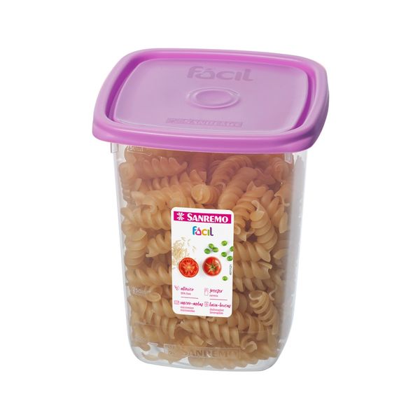 Foto do produto POTE QUAD. PLÁSTICO SANREMO 800ML | CONTENEDOR CUADRADO PLÁSTICO SANREMO 800ML | SANREMO PLASTIC SQUARE CONTAINER 27FL OZ