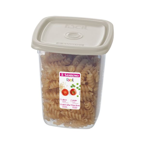 Foto do produto POTE QUAD. PLÁSTICO SANREMO 800ML | CONTENEDOR CUADRADO PLÁSTICO SANREMO 800ML | SANREMO PLASTIC SQUARE CONTAINER 27FL OZ