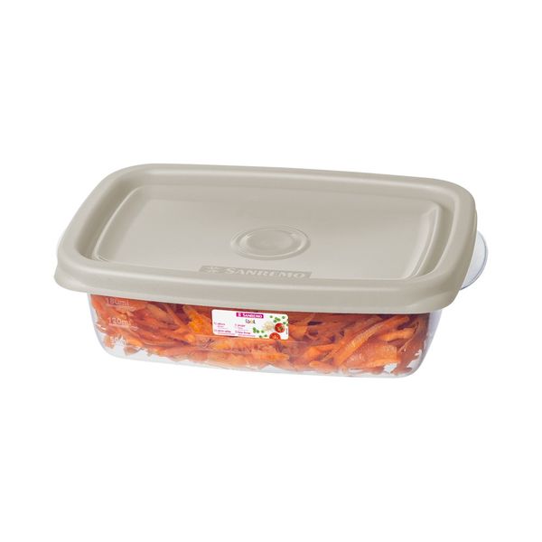 Foto do produto POTE RETANG. PLÁSTICO SANREMO 280ML | CONTENEDOR RECTANGULAR PLÁSTICO SANREMO 280ML | SANREMO PLASTIC RECTANGULAR CONTAINER 9.4FL OZ