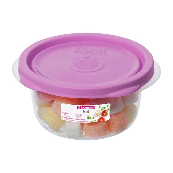 Foto do produto POTE RED. PLÁSTICO SANREMO 230ML | CONTENEDOR REDONDO PLÁSTICO SANREMO 230ML | SANREMO PLASTIC ROUND CONTAINER 7.7FL OZ
