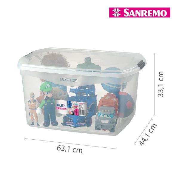 Foto do produto ORGANIZADOR PLÁSTICO SANREMO 68L | ORGANIZADOR PLÁSTICO SANREMO 68L | SANREMO  PLASTIC ORGANIZER 17.9GAL