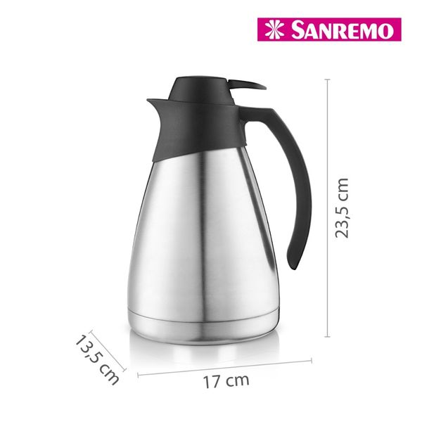 Foto do produto BULE TÉRMICO 100% INOX 1L | TETERA TÉRMICA 100% ACERO INOXIDABLE ACOLHER 1L | ACOLHER 100% STAINLESS STEEL THERMAL BOTTLE 33.8FL OZ