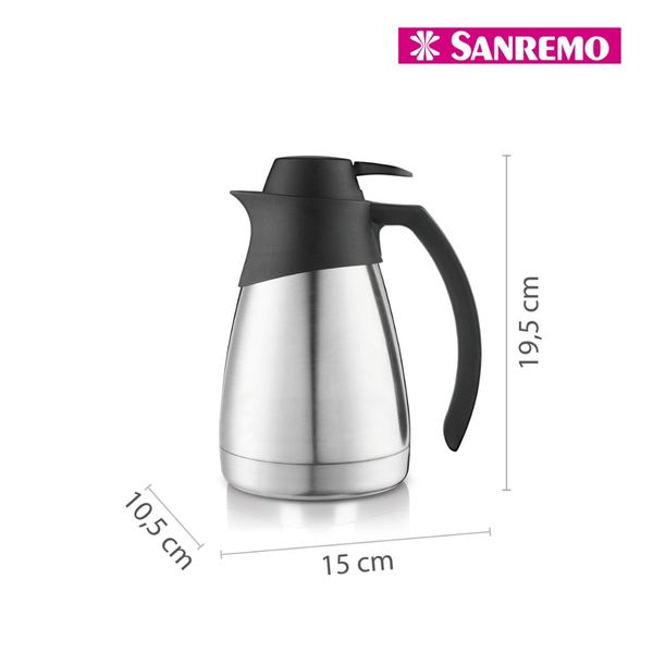Foto do produto BULE TÉRMICO ACOLHER 100% INOX 500ML | TETERA TÉRMICA 100% ACERO INOXIDABLE ACOLHER 500ML | ACOLHER 100% STAINLESS STEEL THERMAL BOTTLE 16.9FL OZ