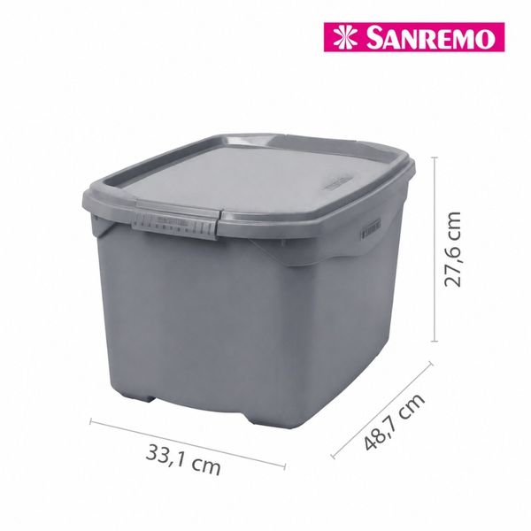 Foto do produto ORGANIZADOR PLÁSTICO SANREMO 29L | ORGANIZADOR PLÁSTICO SANREMO 29L | SANREMO  PLASTIC ORGANIZER 7.6GAL