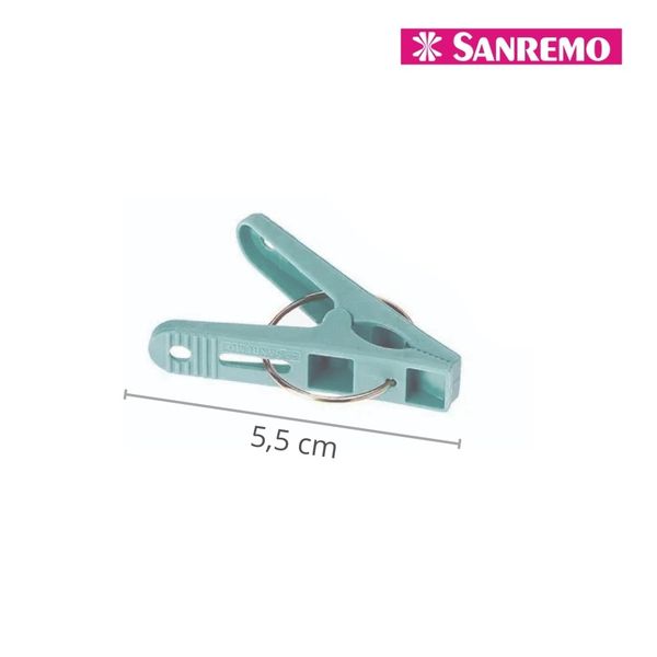 Foto do produto PREGADOR ROUPAS PLÁSTICO SANREMO 12 UN | PINZAS PARA LA ROPA PLÁSTICO SANREMO 12 UN | PLASTIC CLOTHES PEG SANREMO