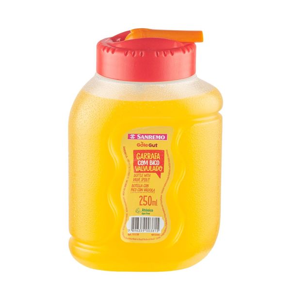 Foto do produto GARRAFA GOLE GUT PLÁSTICA SANREMO 250ML | BOTELLA GOLE GUT PLÁSTICO SANREMO 250ML | SANREMO PLASTIC GOLE GUT BOTTLE 8.4FL OZ
