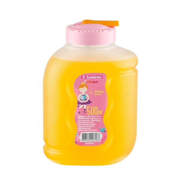 Foto do produto GARRAFA GOLE GUT PLÁSTICO SANREMO 500ML | BOTELLA GOLE GUT PLÁSTICA SANREMO 500ML | SANREMO PLASTIC SIP GUT BOTTLE 17FL OZ