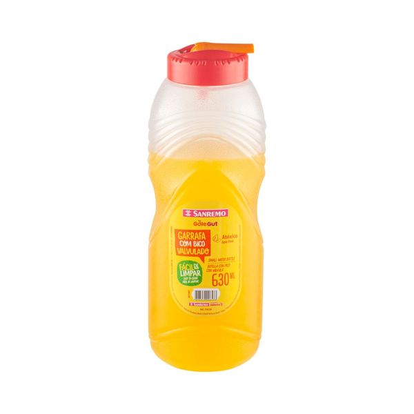 Foto do produto GARRAFA BICO VALV. PLÁSTICA SANREMO 630ML | BOTELLA PICO VALV. PLÁSTICA SANREMO 630ML | SANREMO PLASTIC VALVE SPOUT BOTTLE 21FL OZ