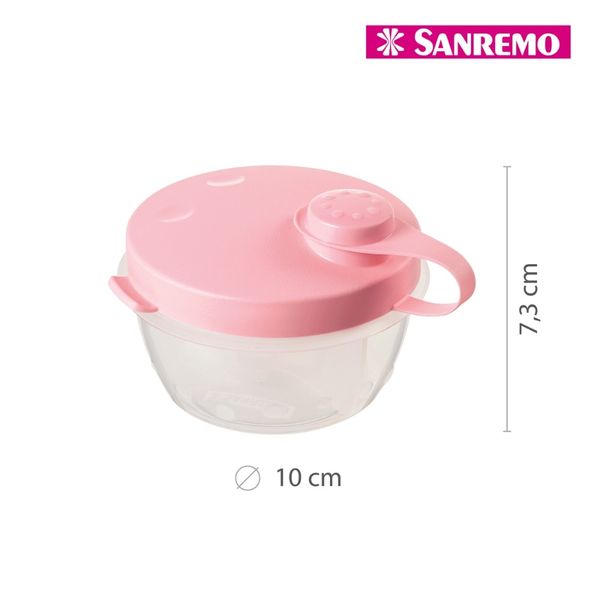 Foto do produto POTE LEITE PÓ PLÁSTICO SANREMO 280ML | POTE LECHE EN POLVO PLÁSTICO SANREMO 280ML | SANREMO PLASTIC POWDER MILK POT 9.4FL OZ