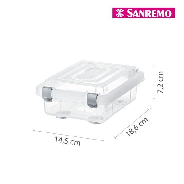 Foto do produto ORGANIZADOR BX PLÁSTICO SANREMO 1L | ORGANIZADOR PLÁSTICO BX SANREMO 1L | SANREMO PLASTIC ORGANIZER BX 33.8FL OZ