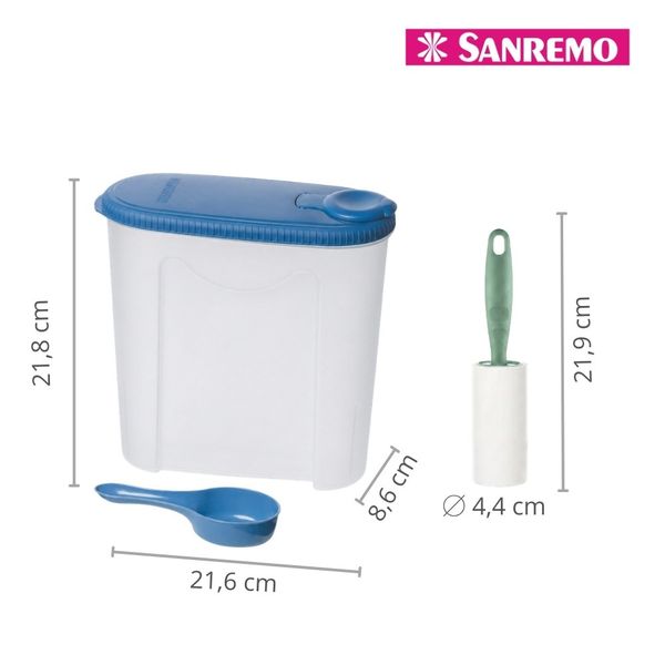 Foto do produto PORTA SABÃO PROMO PLÁSTICO SANREMO 1KG | PORTA JABÓN PROMO PLÁSTICO SANREMO 1KG | SANREMO PROMO PLASTIC WASHING POWDER HOLDER