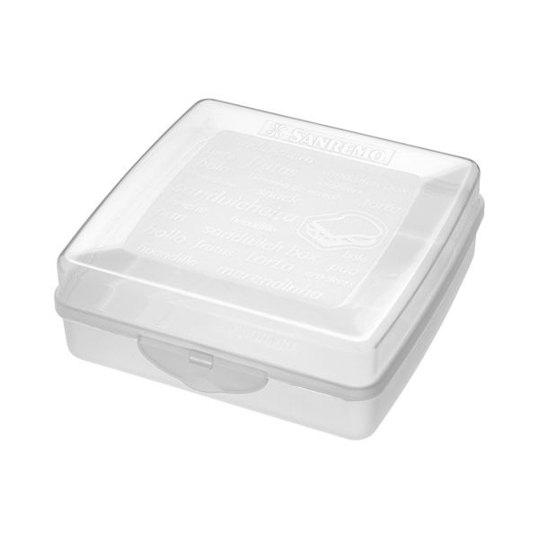 Foto do produto SANDUICHEIRA PLÁSTICA SANREMO | SANDWICHERA PLÁSTICO SANREMO | SANREMO PLASTIC SANDWICH CONTAINER