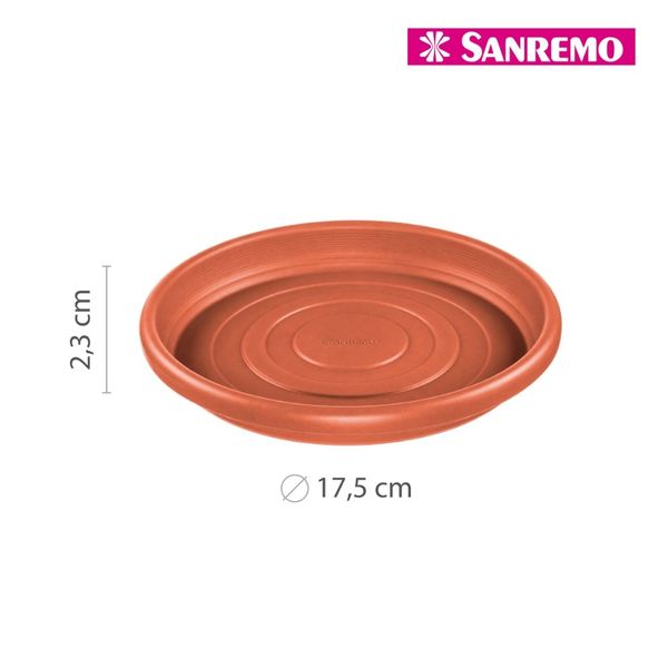 Foto do produto PRATO REDONDO PLÁSTICO SANREMO 17CM | PLATO SANREMO REDONDO PLÁSTICO 17CM | ROUND PLASTIC SANREMO PLATE 6.6´´