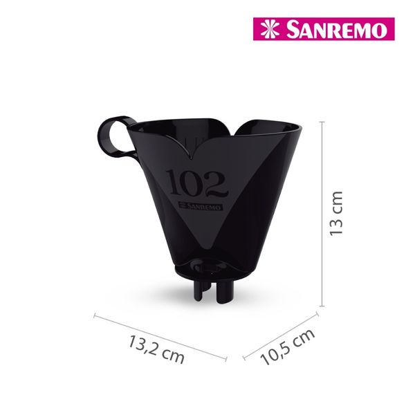 Foto do produto SUPORTE P/ FILTRO DE CAFÉ PLÁST. TAM. 102 | BASE PLÁSTICA PARA FILTRO DE CAFÉ TAMAÑO 102 | PLASTIC SUPPORT FOR COFFEE FILTER SIZE 102