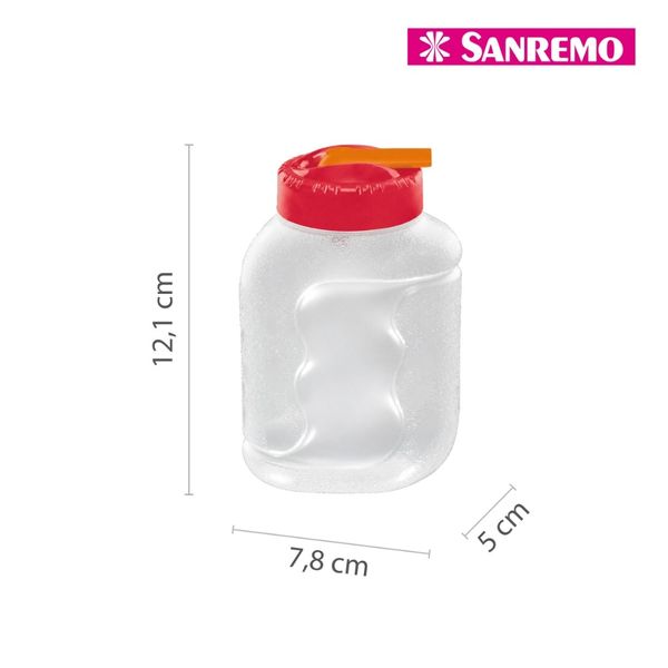 Foto do produto GARRAFA GOLE GUT PLÁSTICA SANREMO 250ML | BOTELLA GOLE GUT PLÁSTICO SANREMO 250ML | SANREMO PLASTIC GOLE GUT BOTTLE 8.4FL OZ