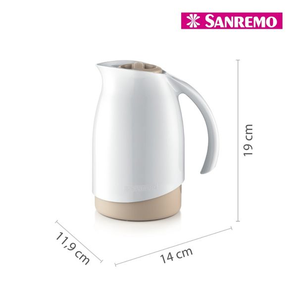 Foto do produto BULE TÉRMICO PLÁSTICO CUIDAR 700ML | TETERA TÉRMICA PLÁSTICA CUIDAR 700ML | CUIDAR PLASTIC THERMO BULE 23.6FL OZ