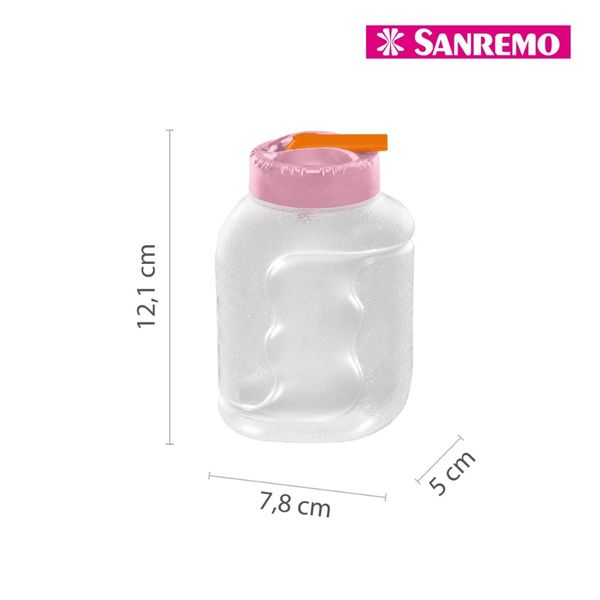 Foto do produto GARRAFA GOLE GUT PLÁSTICA SANREMO 250ML | BOTELLA GOLE GUT PLÁSTICO SANREMO 250ML | SANREMO PLASTIC GOLE GUT BOTTLE 8.4FL OZ