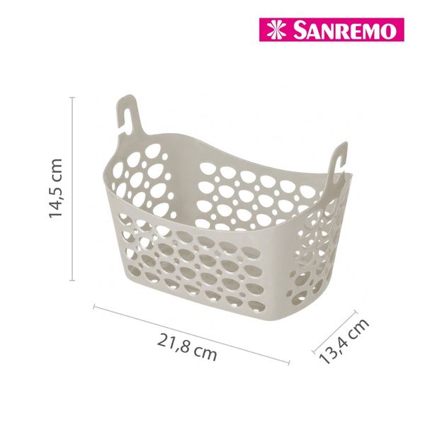 Foto do produto CESTO P/PRENDEDORES PLASTIC SANREMO 1,6L | CANASTO PLÁSTICO P/PINZAS DE ROPA SANREMO 1,6L | SANREMO PLASTIC BASKET FOR CLOTHES CLIPS 0.4GAL