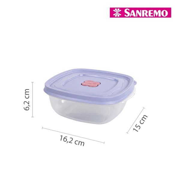 Foto do produto CONJ 3 POTES QUAD PLAST SANREMO 920ML