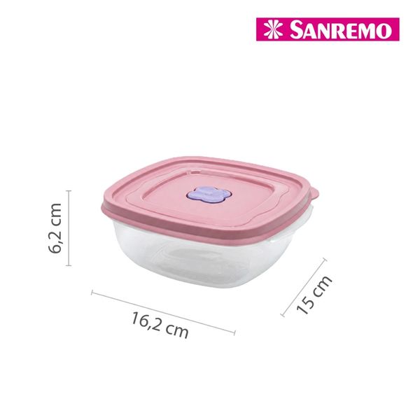 Foto do produto CONJ 3 POTES QUAD PLAST SANREMO 920ML
