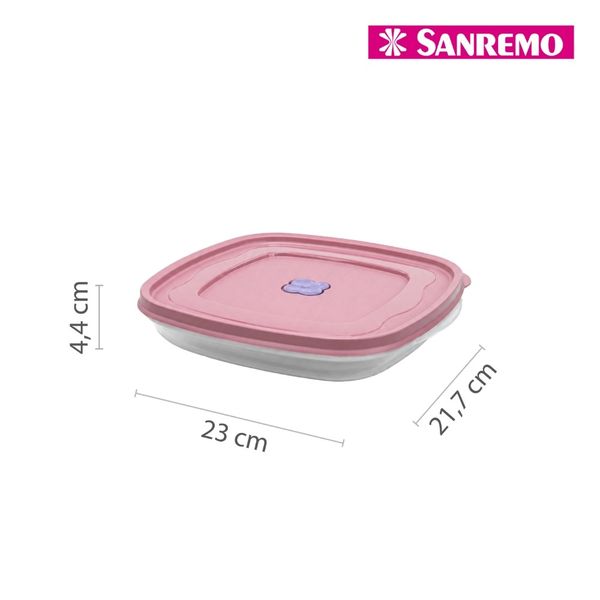 Foto do produto  POTE PETISQ C/ DIV PLASTICO SANREMO 1,5L