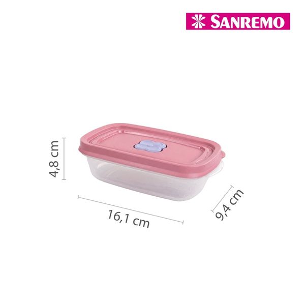 Foto do produto POTE RETANG PLASTICO SANREMO 430ML