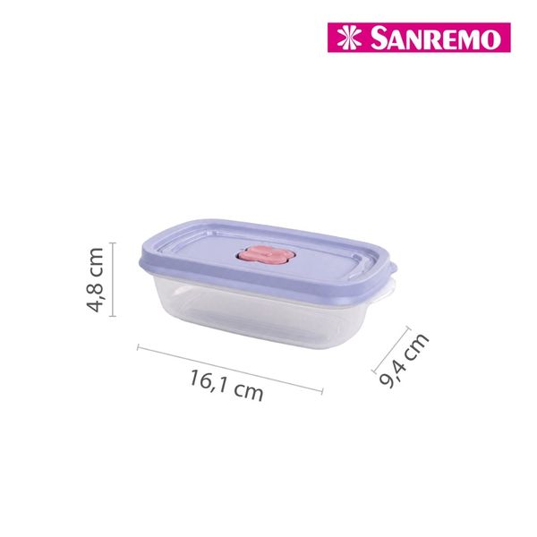 Foto do produto POTE RETANG PLASTICO SANREMO 430ML