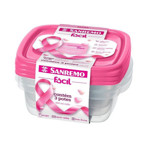 Foto do produto CONJ. POTES PLÁSTICO SANREMO 124/6 3 PC | CONJ. 3 CONTENEDORES PLÁSTICO SANREMO 124/6 | SANREMO PLASTIC CONTAINER 124/6 SET OF 3