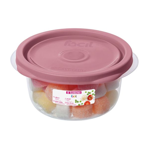 Foto do produto POTE RED. PLÁSTICO SANREMO 230ML | CONTENEDOR REDONDO PLÁSTICO SANREMO 230ML | SANREMO PLASTIC ROUND CONTAINER 7.7FL OZ