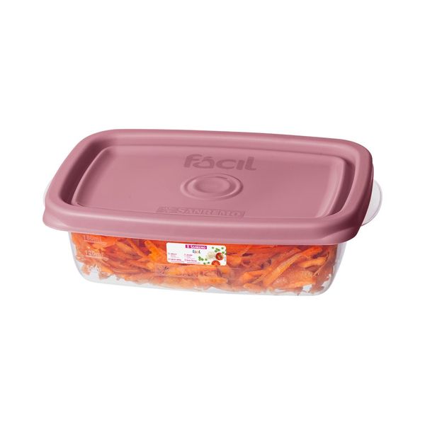 Foto do produto POTE RETANG. PLÁSTICO SANREMO 280ML | CONTENEDOR RECTANGULAR PLÁSTICO SANREMO 280ML | SANREMO PLASTIC RECTANGULAR CONTAINER 9.4FL OZ