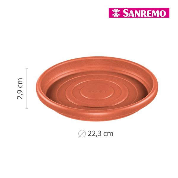 Foto do produto PRATO REDONDO PLÁSTICO SANREMO 22CM | PLATO SANREMO REDONDO PLÁSTICO 22CM | ROUND PLASTIC SANREMO PLATE 8.6´´