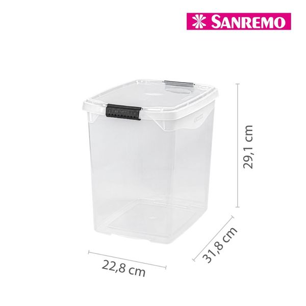 Foto do produto ORGANIZADOR PLÁSTICO SANREMO 14L | ORGANIZADOR PLÁSTICO SANREMO 14L | SANREMO PLASTIC ORGANIZER 3.6GAL