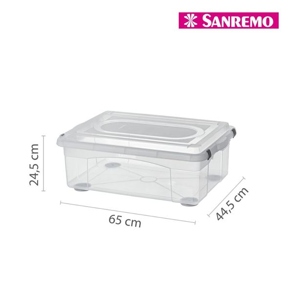 Foto do produto ORGANIZADOR PLÁSTICO SANREMO 42L | ORGANIZADOR PLÁSTICO SANREMO 42L | SANREMO PLASTIC ORGANIZER BX 11GAL