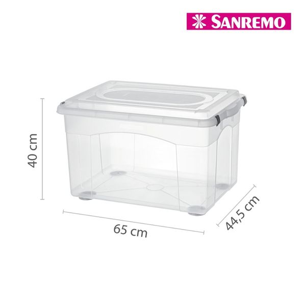 Foto do produto ORGANIZADOR PLÁSTICO SANREMO 72L | ORGANIZADOR PLÁSTICO BX SANREMO 72L | SANREMO PLASTIC ORGANIZER BX 19GAL