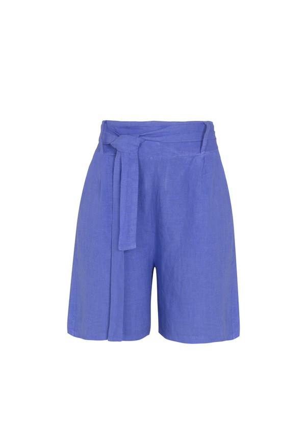 SHORT ISABELLA MADRE REINA LINHO AZUL LAVANDA