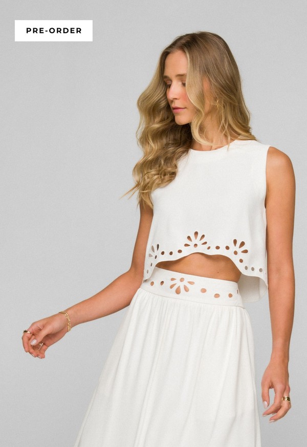 PRE-ORDER | BLUSA CLARISSA MADRE REINA CREPE PATOU OFF WHITE