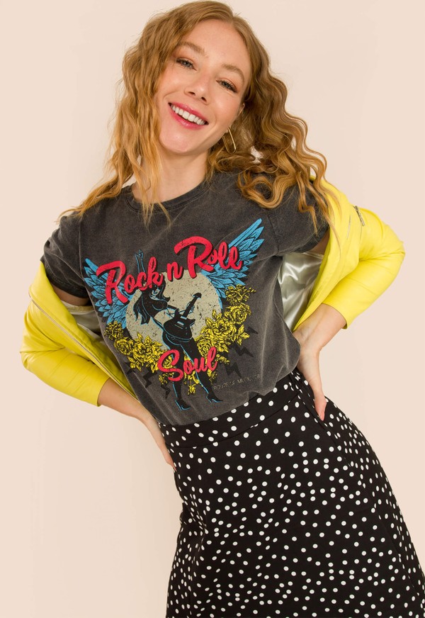 Foto do produto T-SHIRT ROCK AND ROLL SOUL