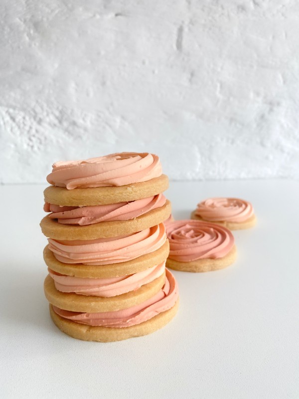 Foto do produto biscoito de rosas (salmão)