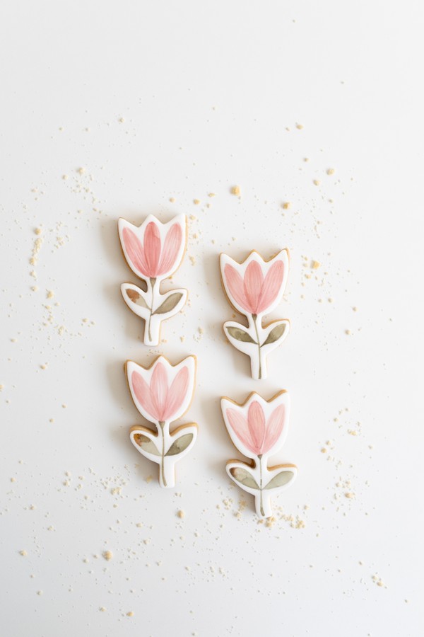 Foto do produto biscoitos - flores (rosas)