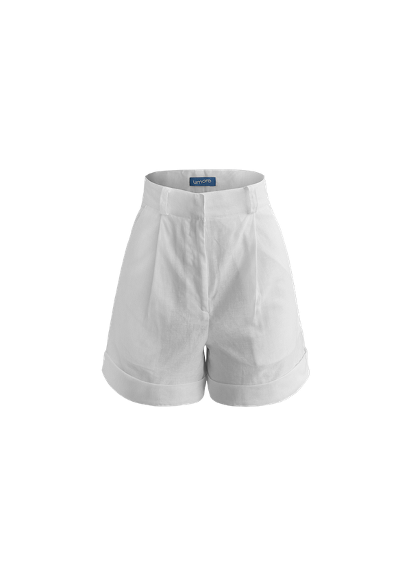 Foto do produto shorts fresh linen white