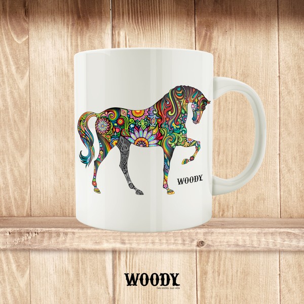 Caneca Colorful Horse - Woody