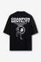 Camiseta Oversized Champion Mentality - Preta