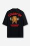 Camiseta Oversized Leg Day On - Preta