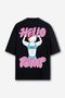 Camiseta Oversized Hello Pump - Preta